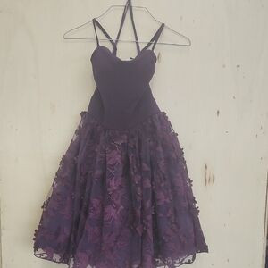Trixxi Purple Floral Mini Dress